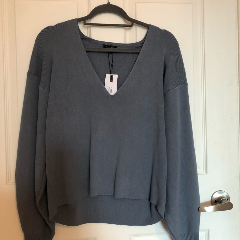 COPY - Brand New Dynamite Puff v-neck sweater.